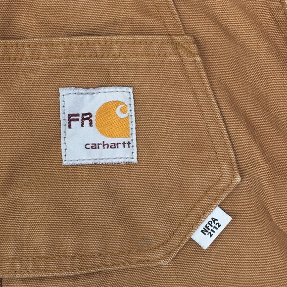 CARHARTT FR Flame Resistant Duck Bib Overalls Quilt Lined Double Knee Men’s 32 - Picture 7 of 17
